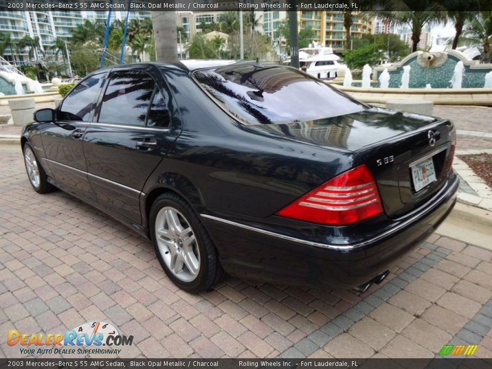 2003 Mercedes-Benz S 55 AMG Sedan Black Opal Metallic / Charcoal Photo #7