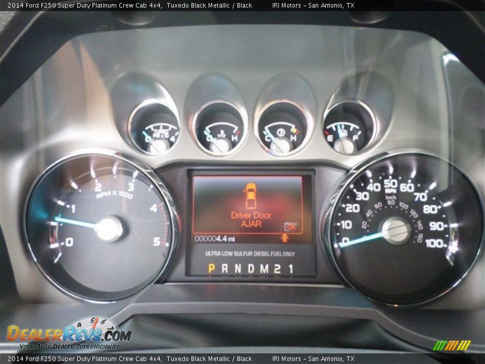 2014 Ford F250 Super Duty Platinum Crew Cab 4x4 Tuxedo Black Metallic / Black Photo #23
