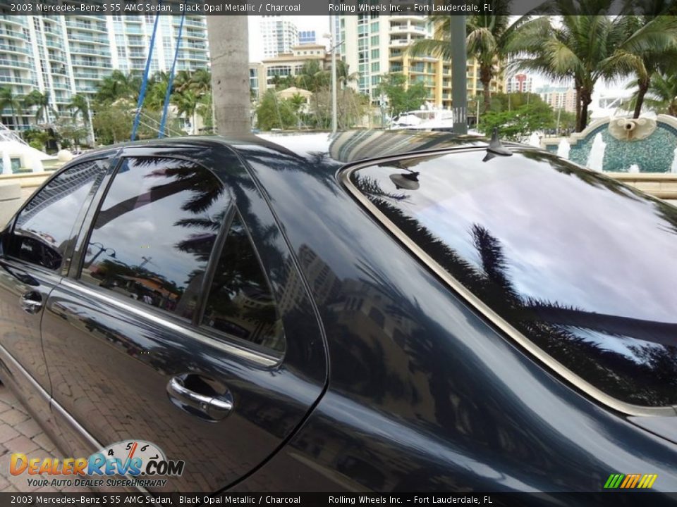 2003 Mercedes-Benz S 55 AMG Sedan Black Opal Metallic / Charcoal Photo #13