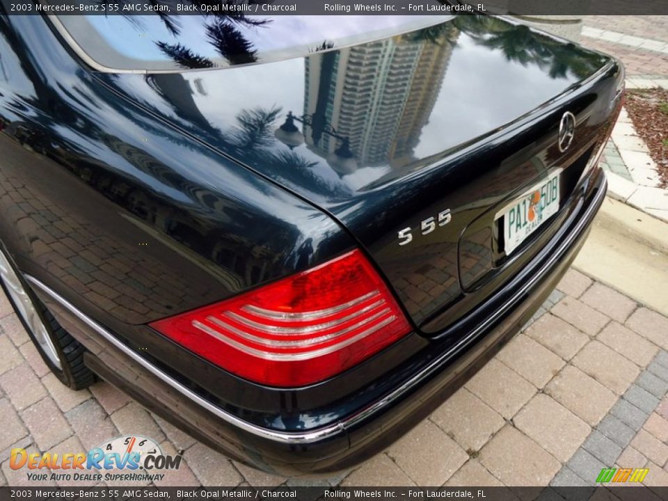 2003 Mercedes-Benz S 55 AMG Sedan Black Opal Metallic / Charcoal Photo #17