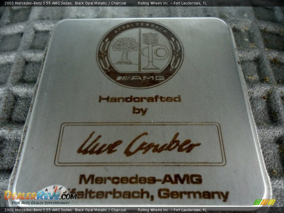 2003 Mercedes-Benz S 55 AMG Sedan Black Opal Metallic / Charcoal Photo #18