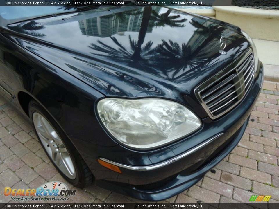 2003 Mercedes-Benz S 55 AMG Sedan Black Opal Metallic / Charcoal Photo #21