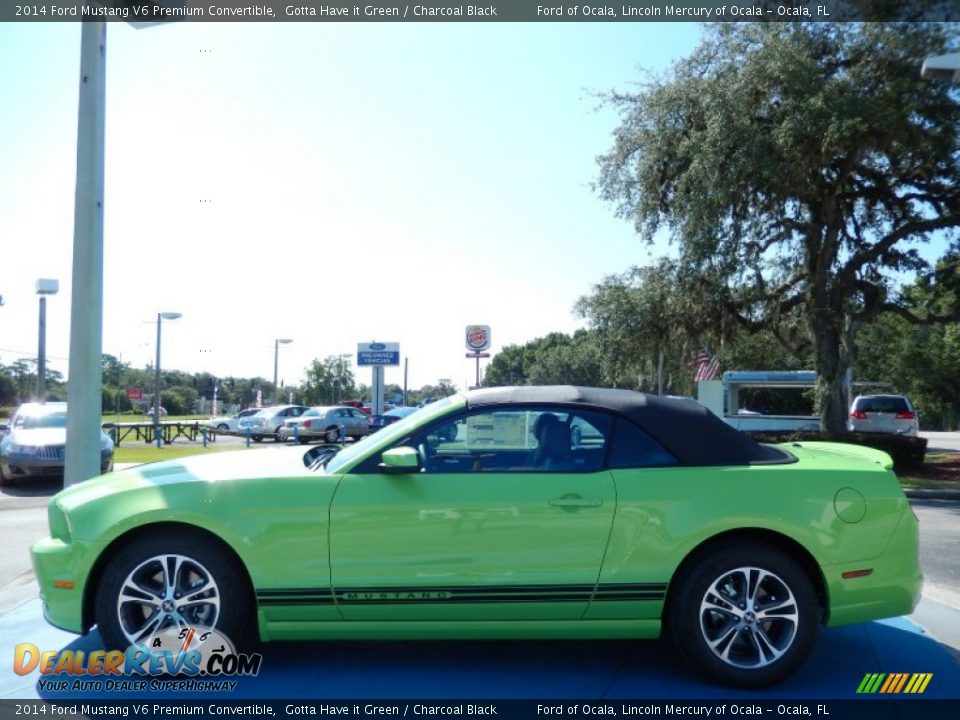 Gotta Have it Green 2014 Ford Mustang V6 Premium Convertible Photo #2
