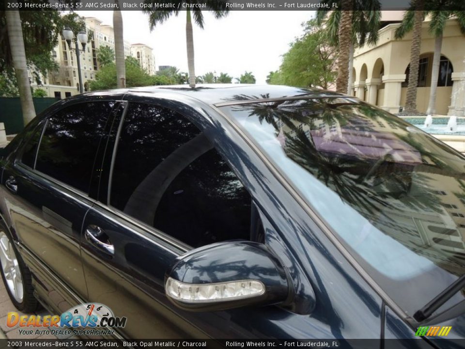 2003 Mercedes-Benz S 55 AMG Sedan Black Opal Metallic / Charcoal Photo #28