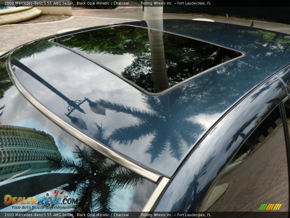 2003 Mercedes-Benz S 55 AMG Sedan Black Opal Metallic / Charcoal Photo #30
