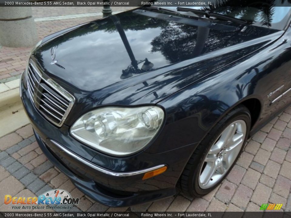 2003 Mercedes-Benz S 55 AMG Sedan Black Opal Metallic / Charcoal Photo #31
