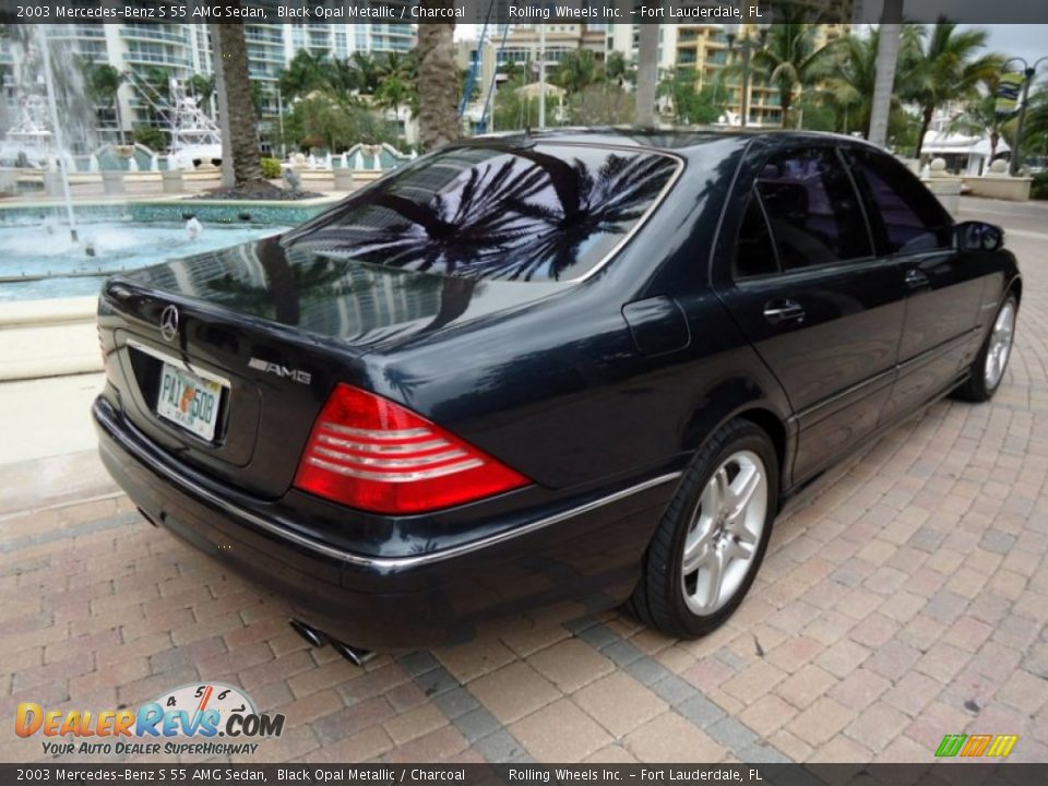 2003 Mercedes-Benz S 55 AMG Sedan Black Opal Metallic / Charcoal Photo #32