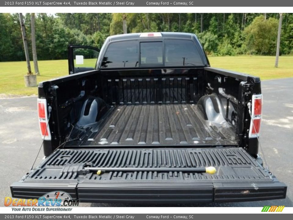 2013 Ford F150 XLT SuperCrew 4x4 Tuxedo Black Metallic / Steel Gray Photo #13