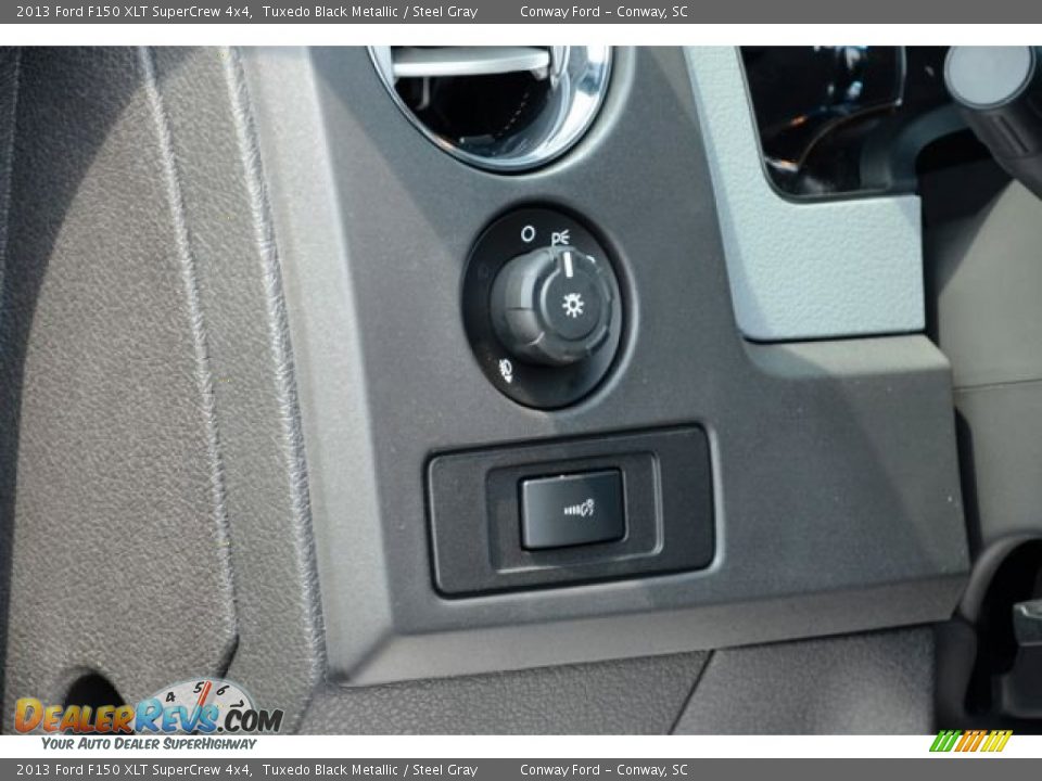 2013 Ford F150 XLT SuperCrew 4x4 Tuxedo Black Metallic / Steel Gray Photo #20