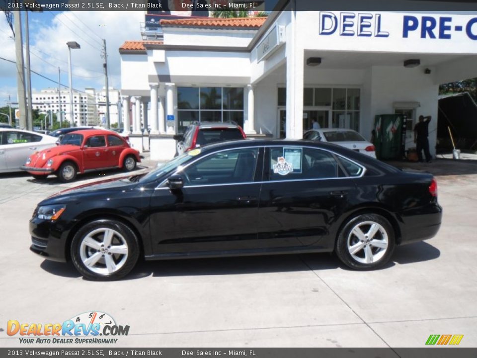 2013 Volkswagen Passat 2.5L SE Black / Titan Black Photo #2