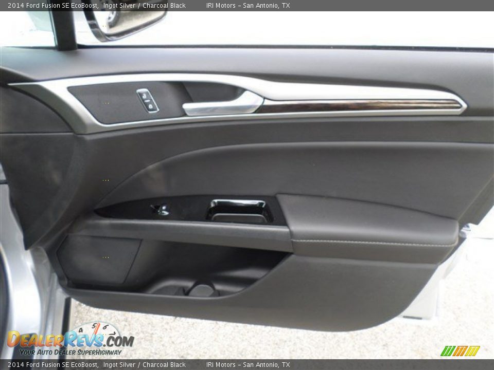 2014 Ford Fusion SE EcoBoost Ingot Silver / Charcoal Black Photo #9