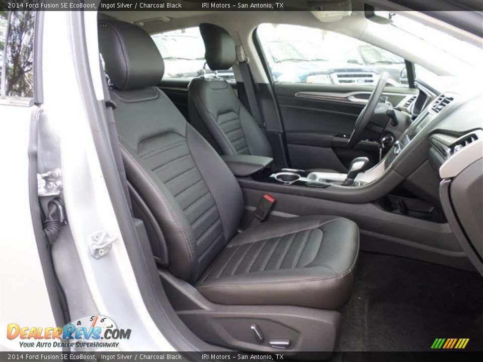 Front Seat of 2014 Ford Fusion SE EcoBoost Photo #10