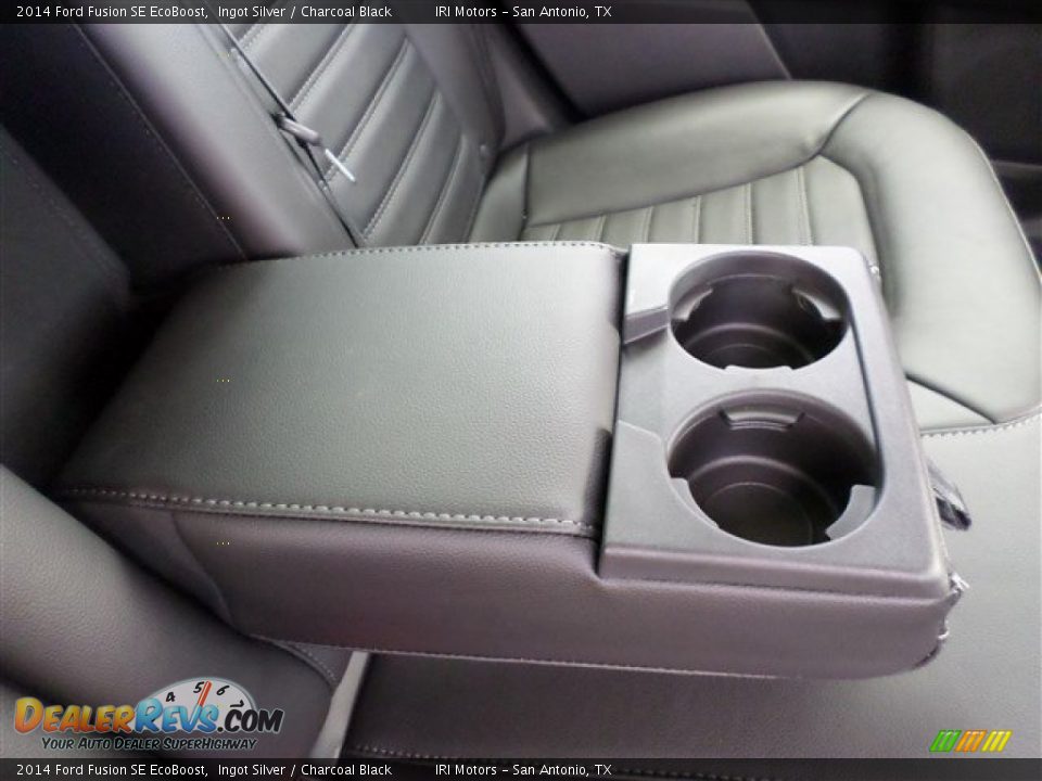 2014 Ford Fusion SE EcoBoost Ingot Silver / Charcoal Black Photo #12