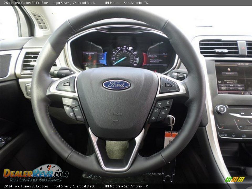 2014 Ford Fusion SE EcoBoost Steering Wheel Photo #16