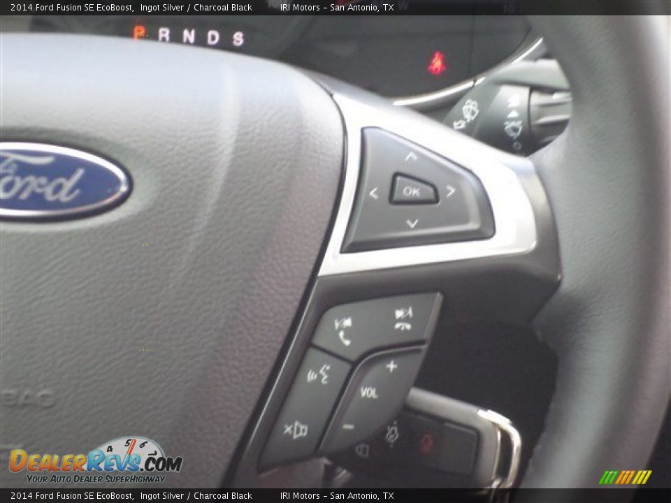 2014 Ford Fusion SE EcoBoost Ingot Silver / Charcoal Black Photo #18