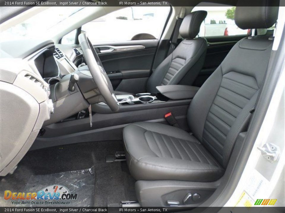 2014 Ford Fusion SE EcoBoost Ingot Silver / Charcoal Black Photo #20