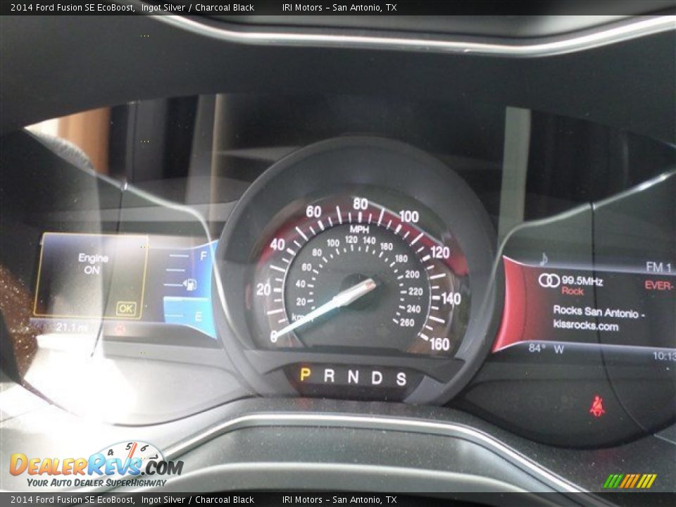 2014 Ford Fusion SE EcoBoost Ingot Silver / Charcoal Black Photo #21