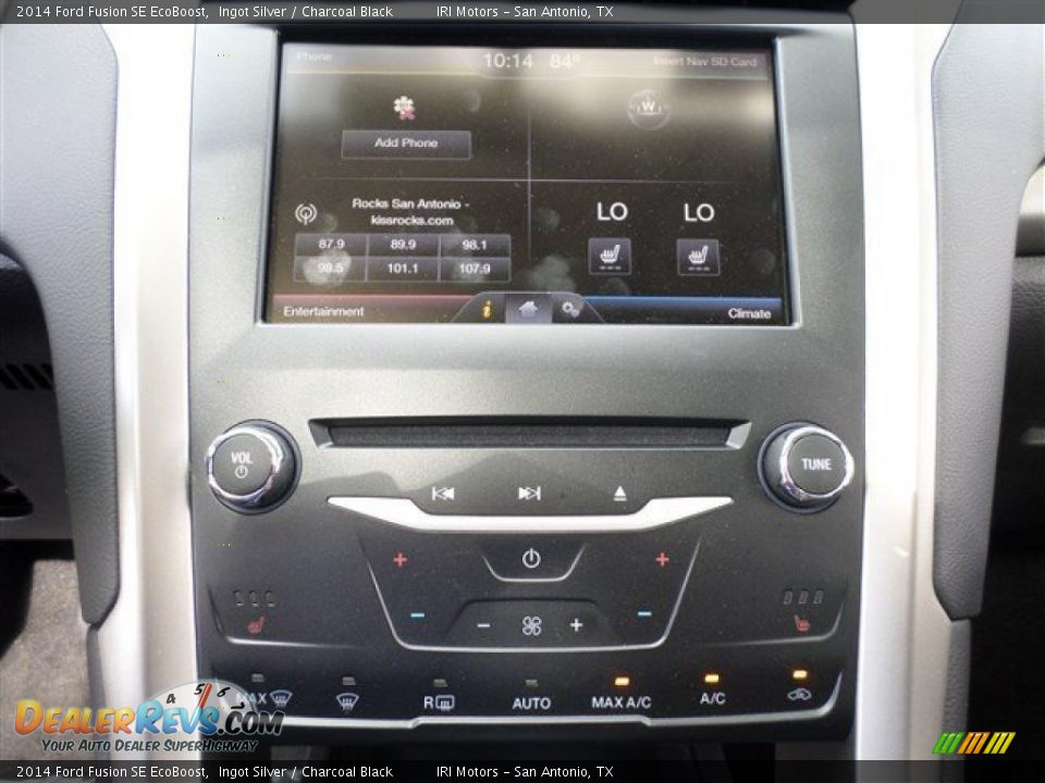 2014 Ford Fusion SE EcoBoost Ingot Silver / Charcoal Black Photo #24