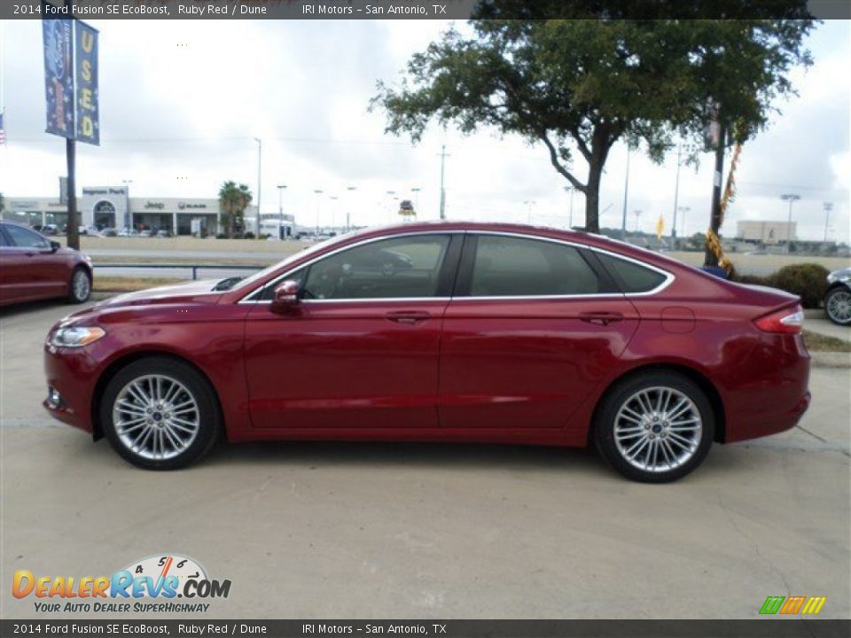 Ruby Red 2014 Ford Fusion SE EcoBoost Photo #2