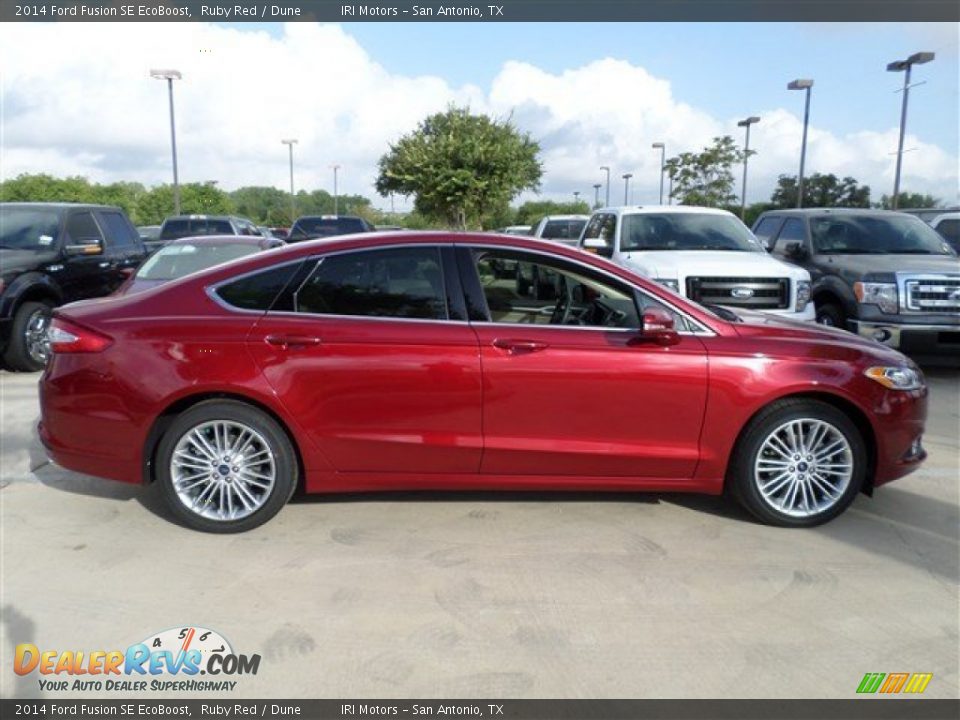 Ruby Red 2014 Ford Fusion SE EcoBoost Photo #6