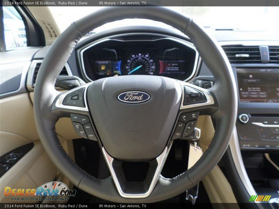 2014 Ford Fusion SE EcoBoost Steering Wheel Photo #15