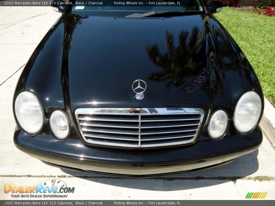2003 Mercedes-Benz CLK 320 Cabriolet Black / Charcoal Photo #36