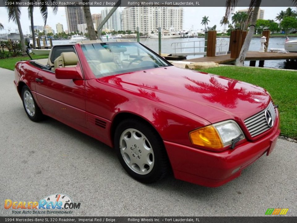 Front 3/4 View of 1994 Mercedes-Benz SL 320 Roadster Photo #6