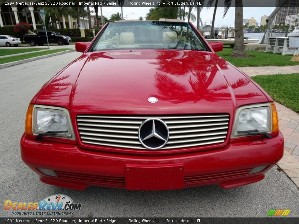 Imperial Red 1994 Mercedes-Benz SL 320 Roadster Photo #7