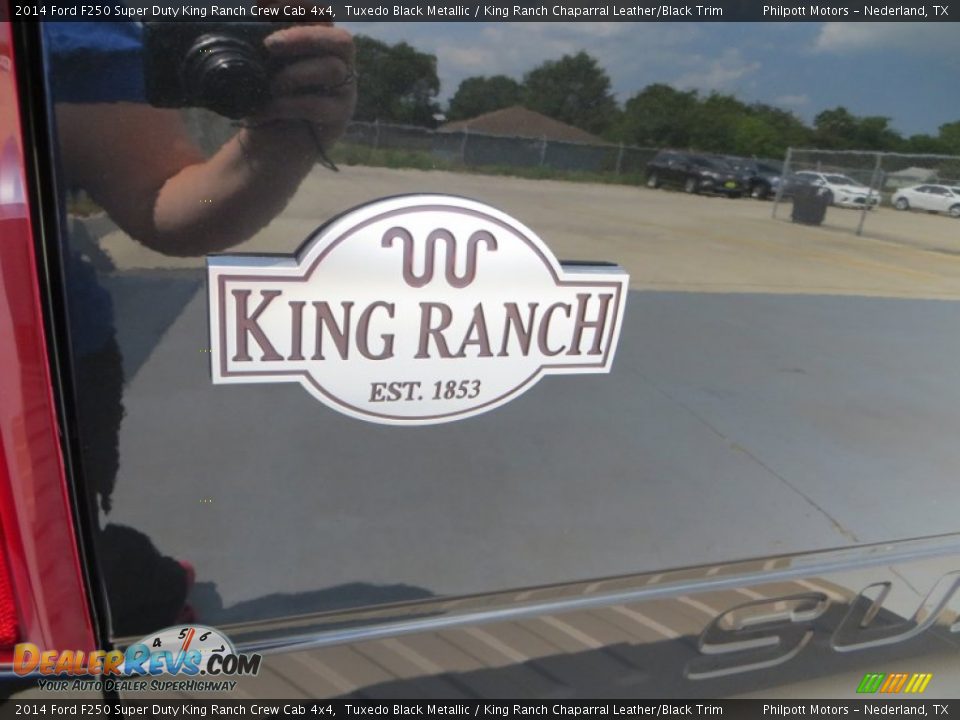 2014 Ford F250 Super Duty King Ranch Crew Cab 4x4 Tuxedo Black Metallic / King Ranch Chaparral Leather/Black Trim Photo #6