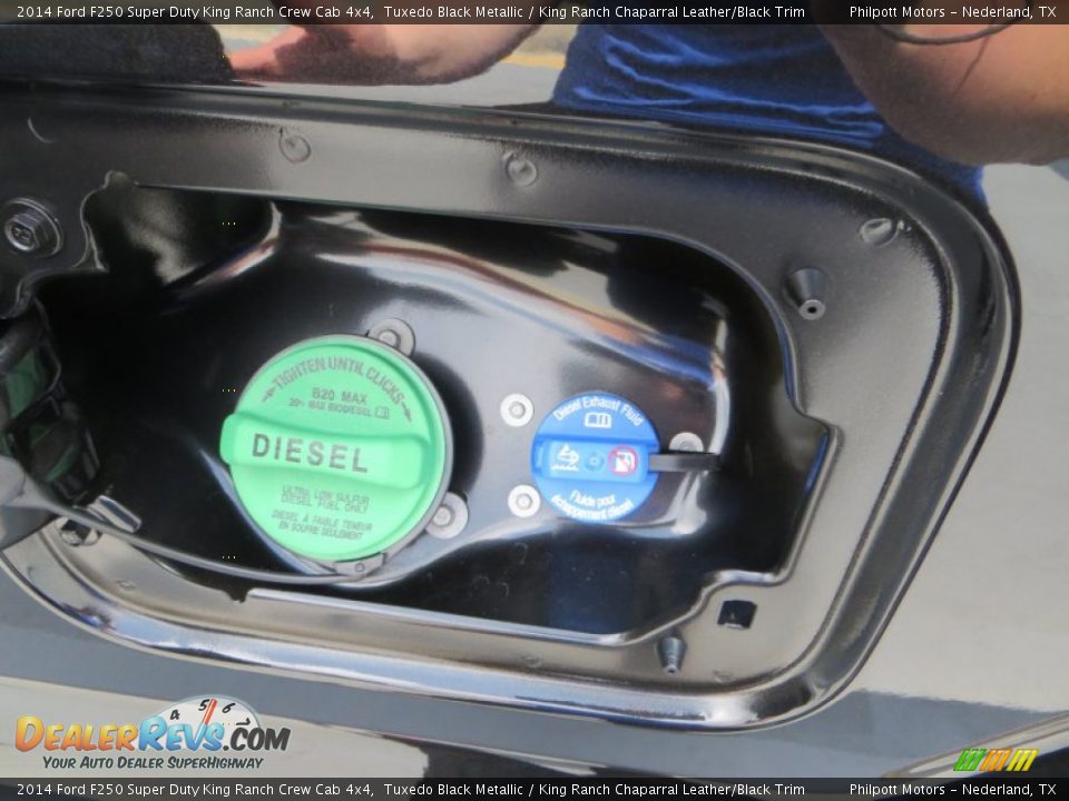 2014 Ford F250 Super Duty King Ranch Crew Cab 4x4 Tuxedo Black Metallic / King Ranch Chaparral Leather/Black Trim Photo #13