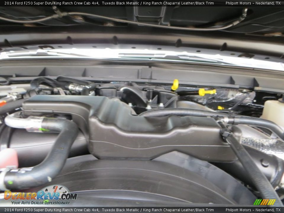 2014 Ford F250 Super Duty King Ranch Crew Cab 4x4 Tuxedo Black Metallic / King Ranch Chaparral Leather/Black Trim Photo #14