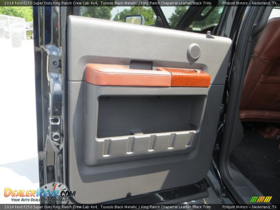 2014 Ford F250 Super Duty King Ranch Crew Cab 4x4 Tuxedo Black Metallic / King Ranch Chaparral Leather/Black Trim Photo #15