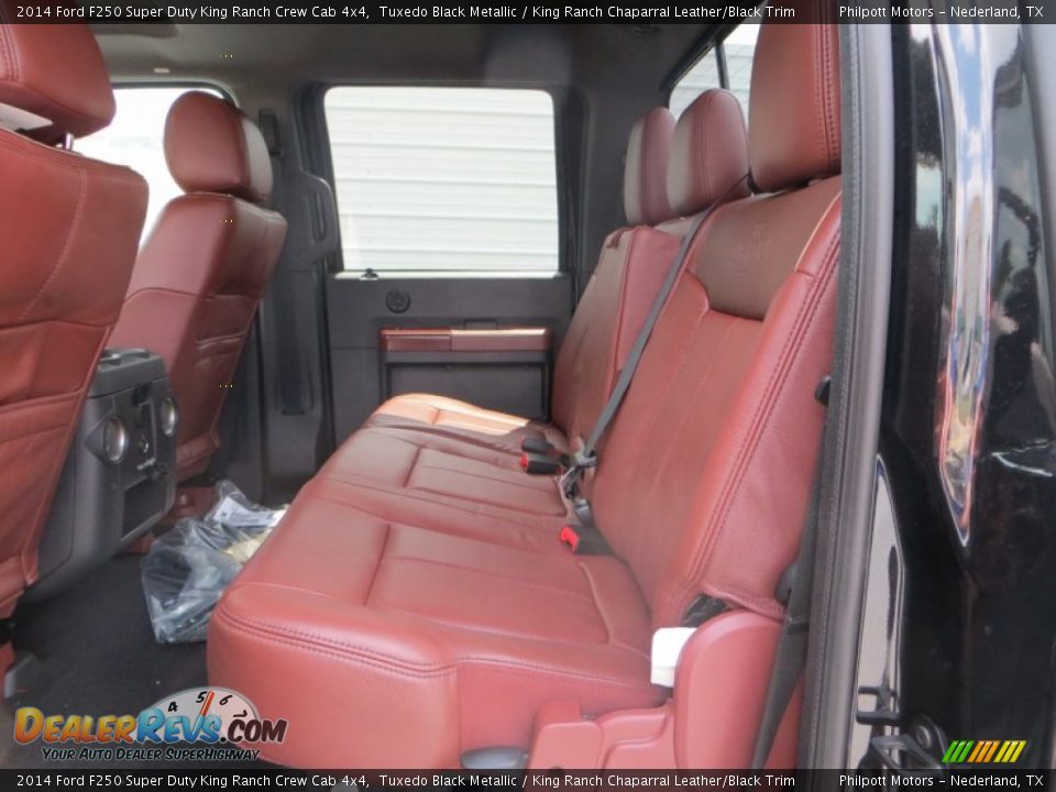 2014 Ford F250 Super Duty King Ranch Crew Cab 4x4 Tuxedo Black Metallic / King Ranch Chaparral Leather/Black Trim Photo #16