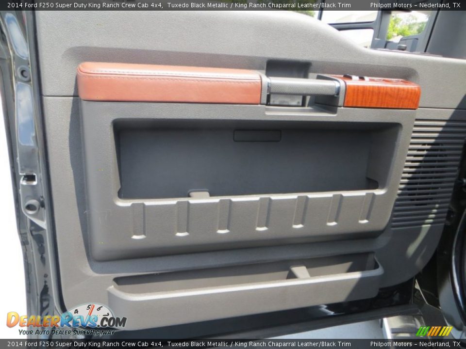 2014 Ford F250 Super Duty King Ranch Crew Cab 4x4 Tuxedo Black Metallic / King Ranch Chaparral Leather/Black Trim Photo #17