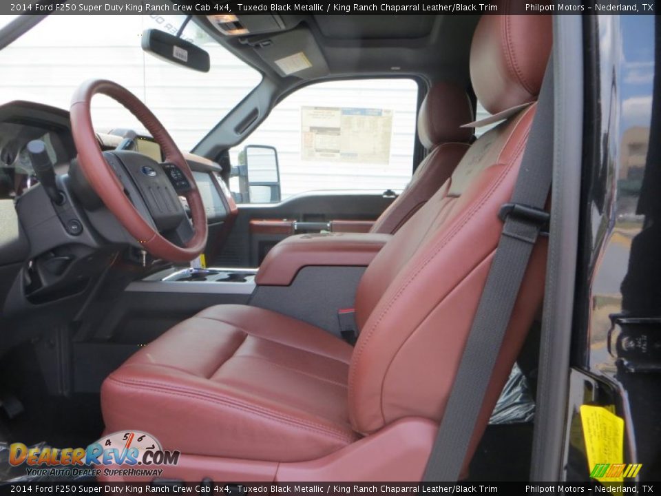 2014 Ford F250 Super Duty King Ranch Crew Cab 4x4 Tuxedo Black Metallic / King Ranch Chaparral Leather/Black Trim Photo #18