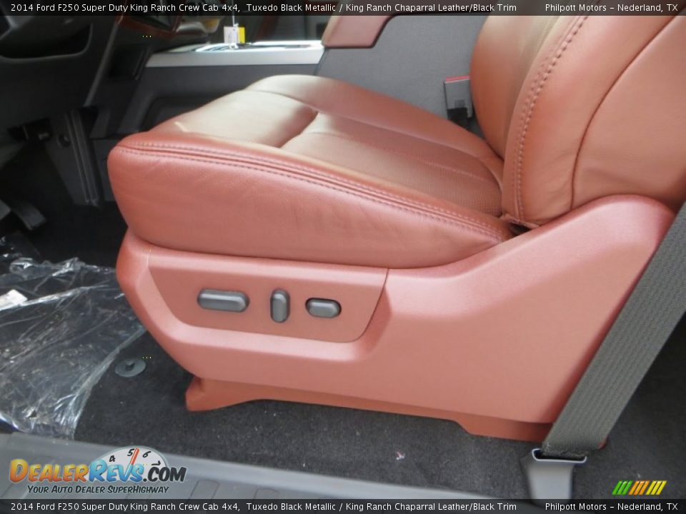 2014 Ford F250 Super Duty King Ranch Crew Cab 4x4 Tuxedo Black Metallic / King Ranch Chaparral Leather/Black Trim Photo #19