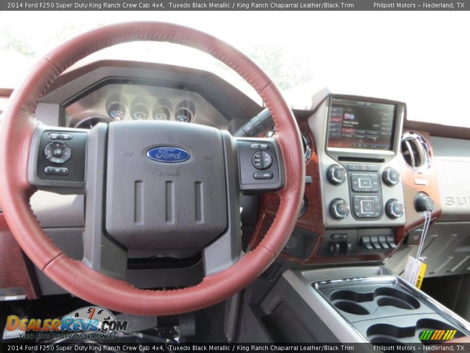 2014 Ford F250 Super Duty King Ranch Crew Cab 4x4 Tuxedo Black Metallic / King Ranch Chaparral Leather/Black Trim Photo #20