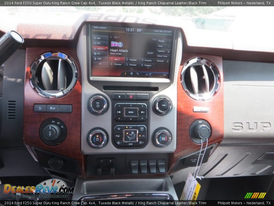 2014 Ford F250 Super Duty King Ranch Crew Cab 4x4 Tuxedo Black Metallic / King Ranch Chaparral Leather/Black Trim Photo #21