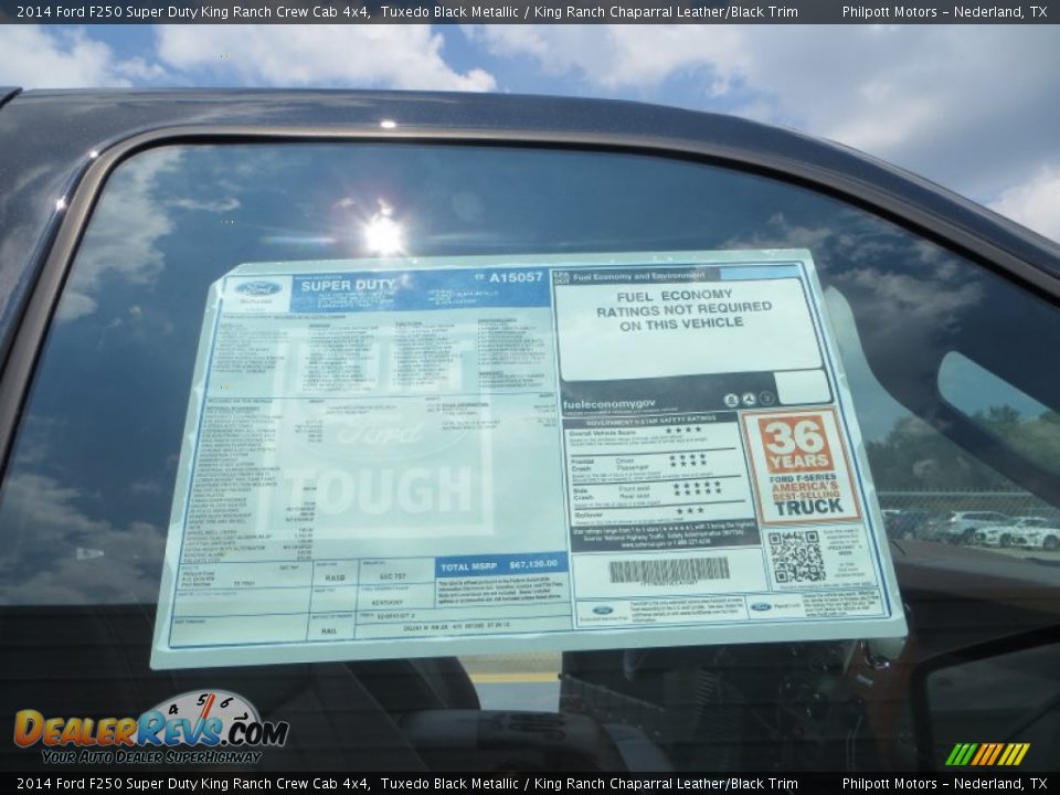 2014 Ford F250 Super Duty King Ranch Crew Cab 4x4 Tuxedo Black Metallic / King Ranch Chaparral Leather/Black Trim Photo #26