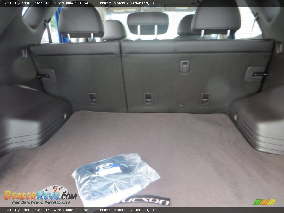 2013 Hyundai Tucson GLS Aurora Blue / Taupe Photo #15