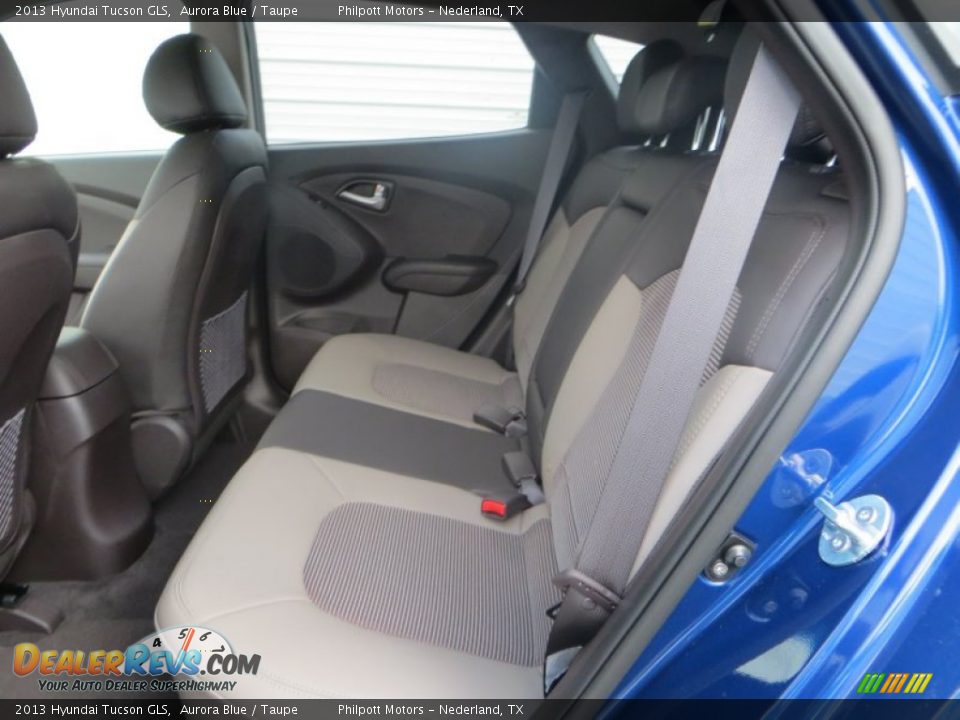 2013 Hyundai Tucson GLS Aurora Blue / Taupe Photo #19