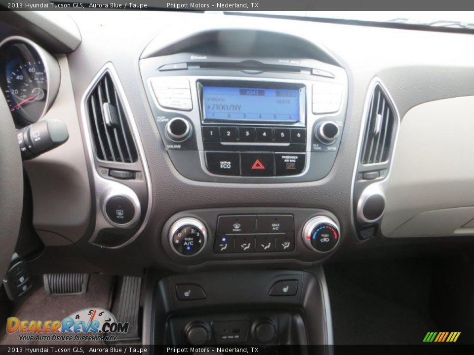 2013 Hyundai Tucson GLS Aurora Blue / Taupe Photo #24