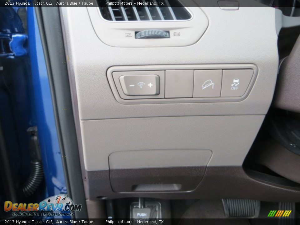 2013 Hyundai Tucson GLS Aurora Blue / Taupe Photo #27
