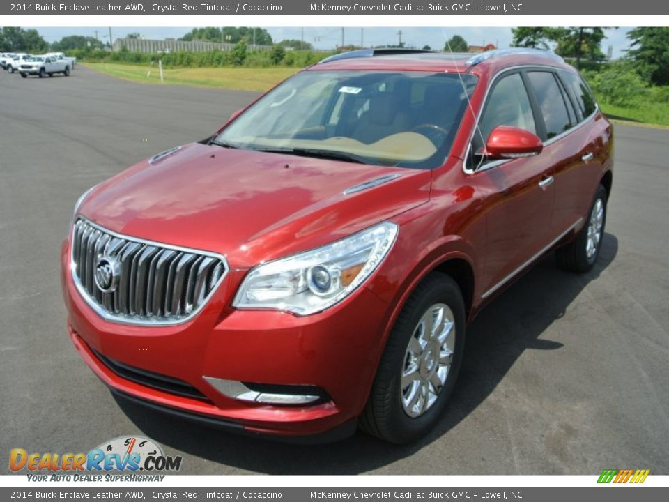2014 Buick Enclave Leather AWD Crystal Red Tintcoat / Cocaccino Photo #2