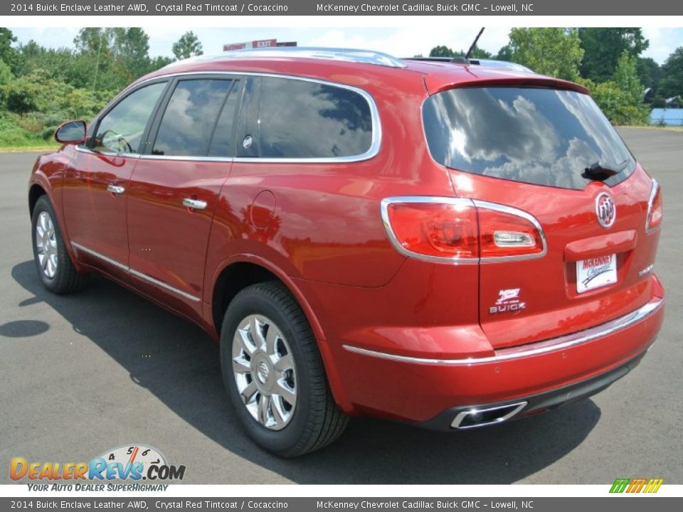 2014 Buick Enclave Leather AWD Crystal Red Tintcoat / Cocaccino Photo #4
