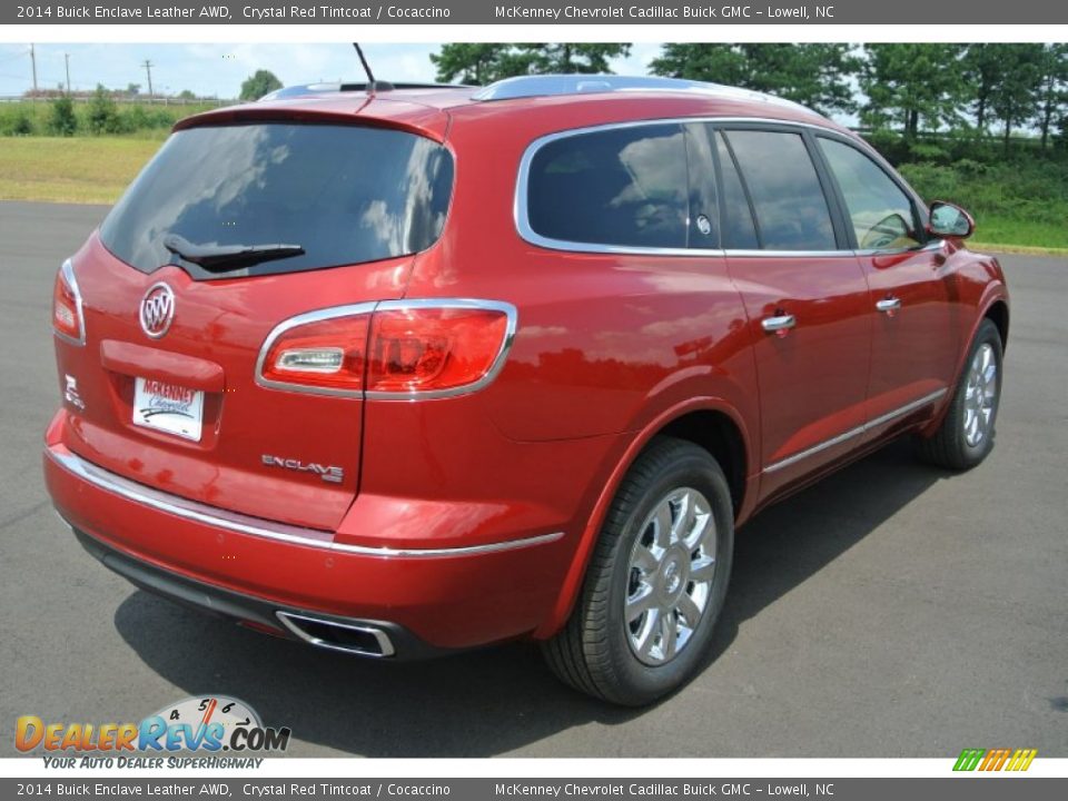 2014 Buick Enclave Leather AWD Crystal Red Tintcoat / Cocaccino Photo #5