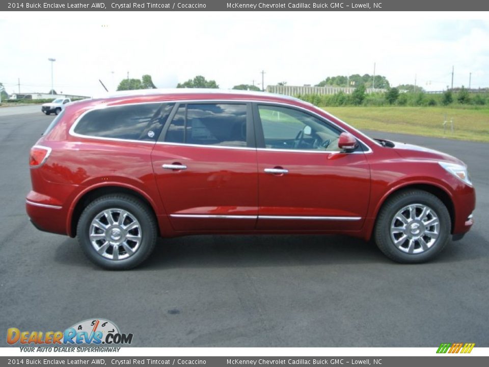 2014 Buick Enclave Leather AWD Crystal Red Tintcoat / Cocaccino Photo #6