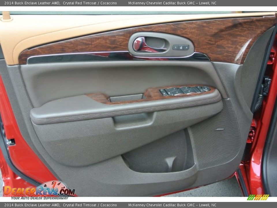 2014 Buick Enclave Leather AWD Crystal Red Tintcoat / Cocaccino Photo #8