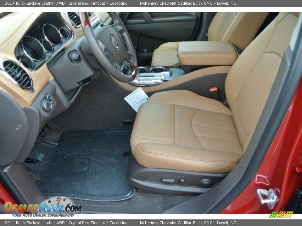 2014 Buick Enclave Leather AWD Crystal Red Tintcoat / Cocaccino Photo #9