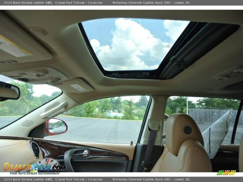 2014 Buick Enclave Leather AWD Crystal Red Tintcoat / Cocaccino Photo #10